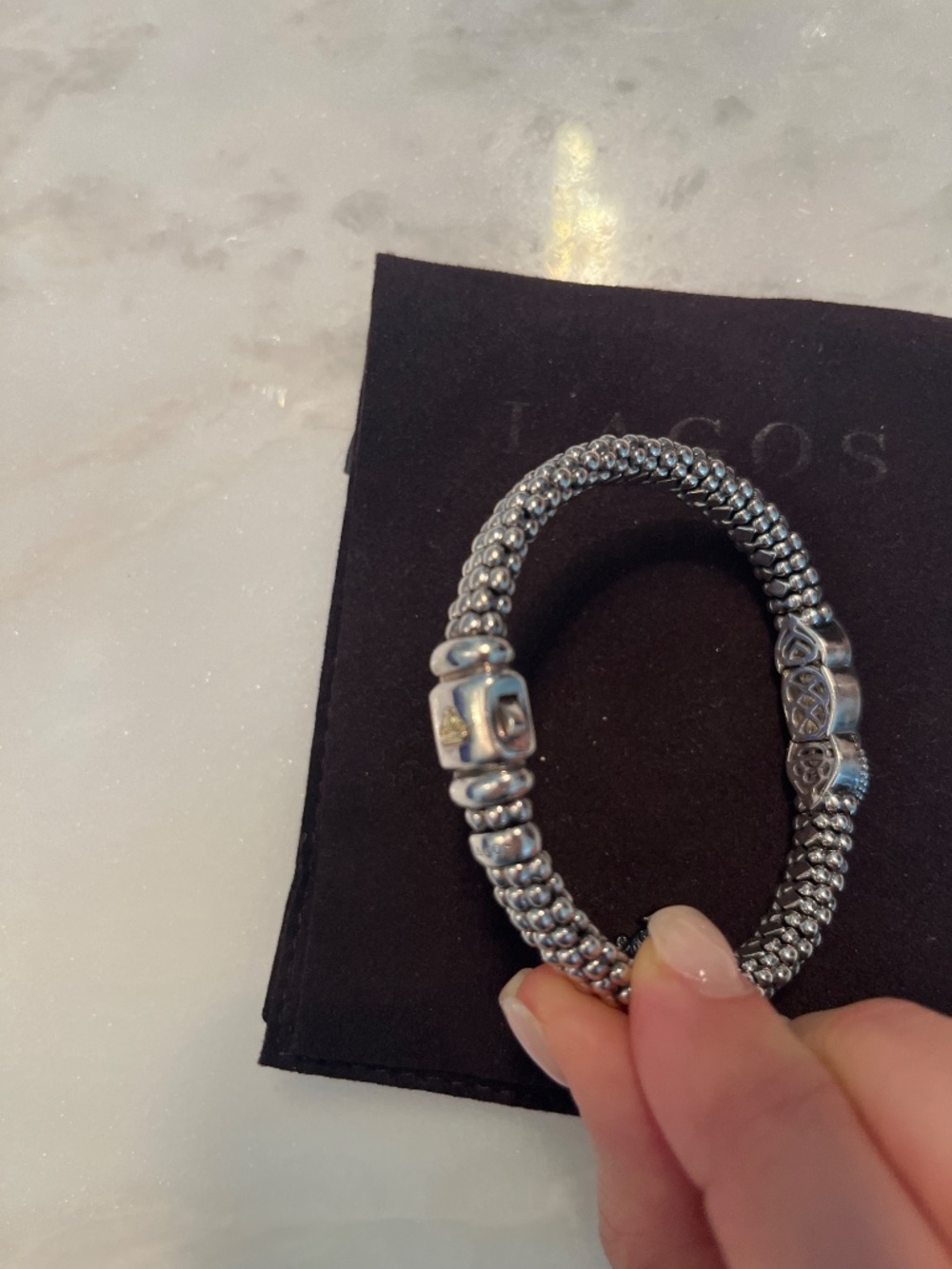 Lagos bracelet with diamonds - Picture 3 of 5